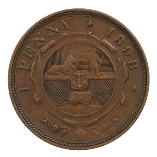 1898 South Africa ZAR Penny