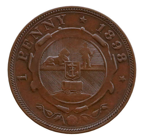 1898 South Africa ZAR Penny