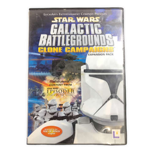 Star Wars Galactic Battlegrounds Clone Campaigns Expansion Pack (PC DVD)