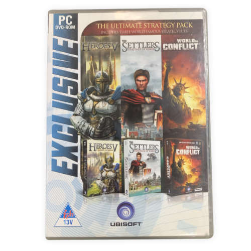 The Ultimate Strategy Pack: Heroes V, The Settlers, World in Conflict (PC DVD)