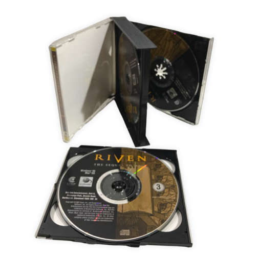 Riven 1997 The Sequel to Myst (PC DVD) Damaged case