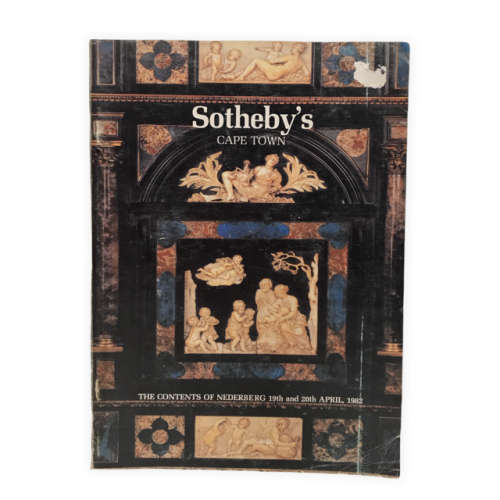 Sotheby's Cape Town "The Contents of Nederberg, The property of the late Miss Hilda Holt" 1982 Aucti
