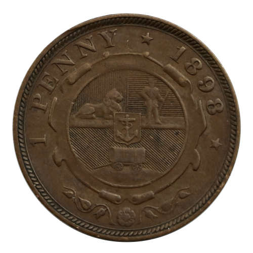 1898 South Africa ZAR Penny