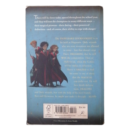 Harry Potter And The Goblet Of Fire by J . K . Rowling 2014 Softcover