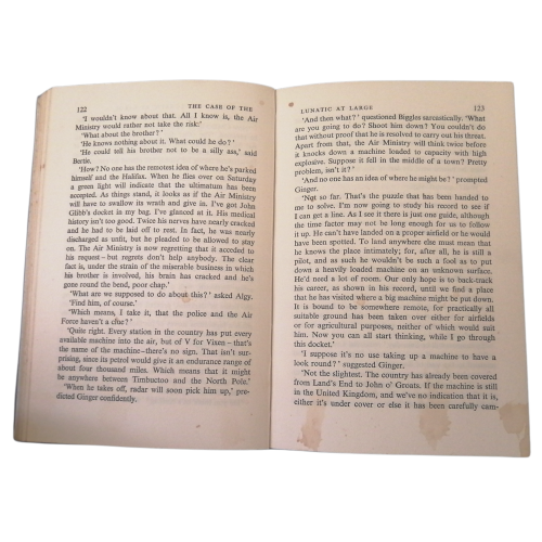 Biggles And The Pirate Treasure and Other Biggles Adventures by Capt. W. E. Johns 1954 Hardcover w/o