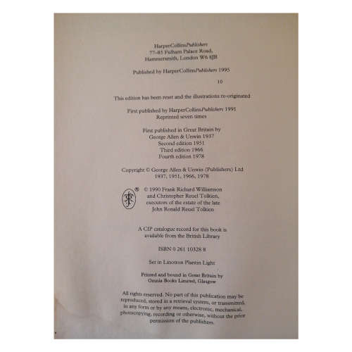 The Hobbit by J. R. R. Tolkien 1995 Hardcover w/Dustjacket