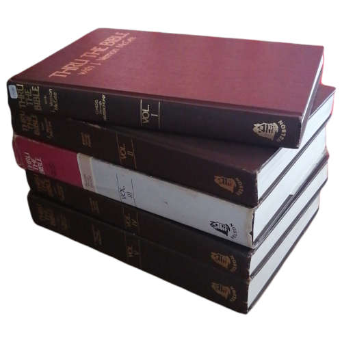 Thru The Bible Volumes 1-5 by J. Vernon McGee 1981-1983 Hardcover w/o Dustjacket (volume 1-2, 4-5)