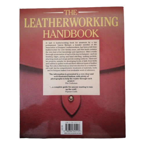 The Leatherworking Handbook by Valerie Michael 1995 Softcover