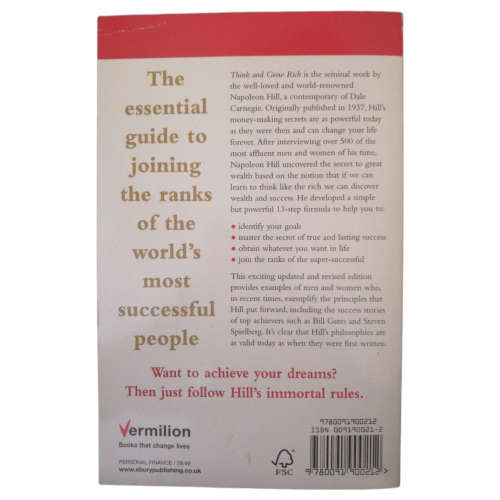 Think And Grow Rich by Napoleon Hill 2003 Softcover