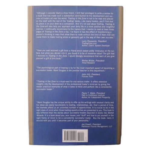 Trading In The Zone by Mark Douglas 2000 Hardcover w/Dustjacket