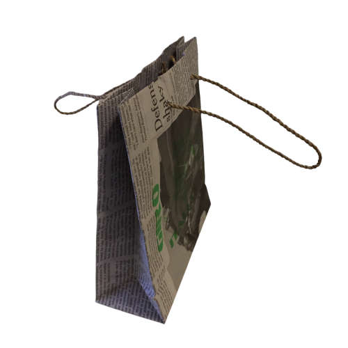 [19 x AVAILABLE] 50 Pack Upcycled Newspaper Gift Bags Handmade in Italy, Small 190x 160x 65mm