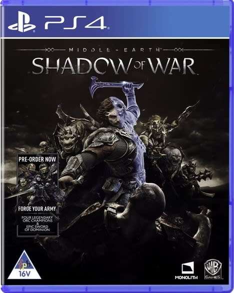 Middle-Earth, Shadow of War - PS4 [New Factory Sealed]
