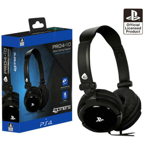 4Gamers Pro4-10 Stereo Gaming Headset for PS4 [New Factory Sealed]