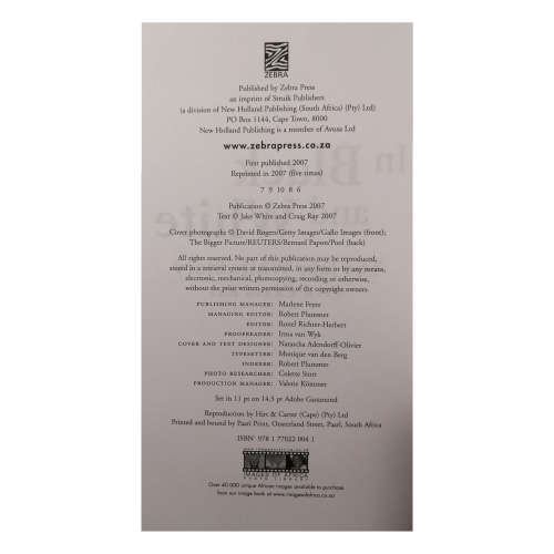 In Black And White by Jake White And Craig Ray Signed by Jake White 2007 Softcover