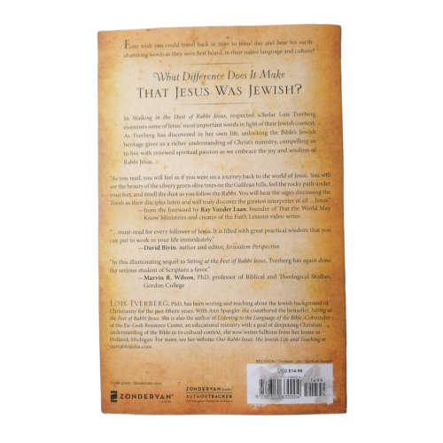 Walking In The Dust Of Rabbi Jesus by Lois Tverberg 2012 Softcover