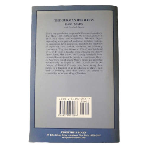 The German Ideology by Karl Marx 1998 Softcover