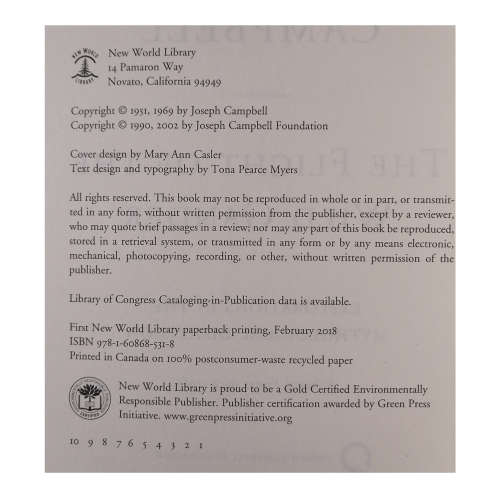 The Flight Of The Wild Gander by Joseph Campbell 2002 Softcover