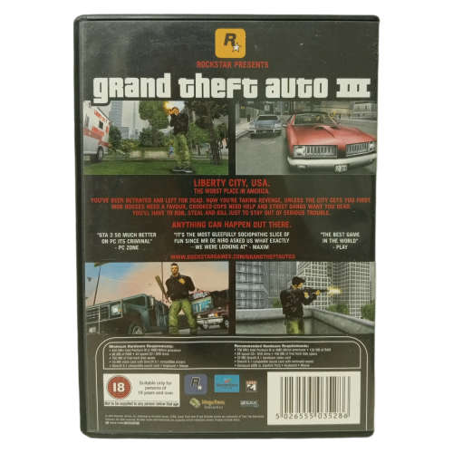 Grand Theft Auto III PC (CD)