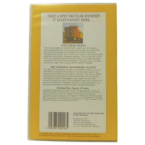 Love Those Trains VHS