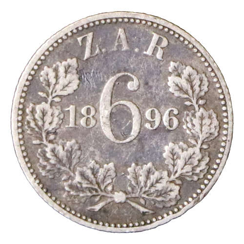 1896 ZAR 6 Pence