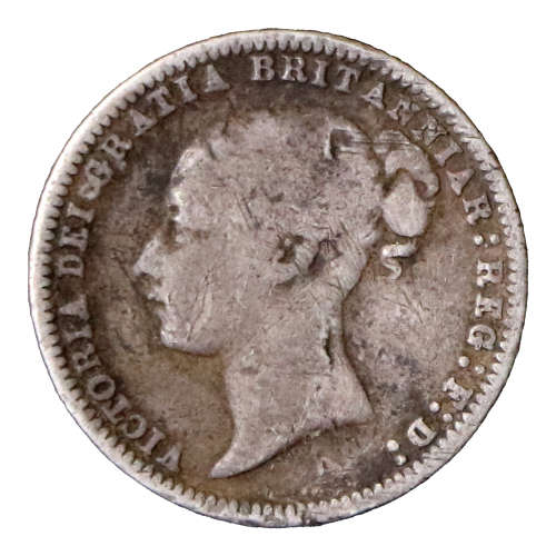 1874 Great Britain Six Pence