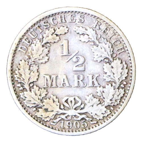 1905-A German 1/2 Mark
