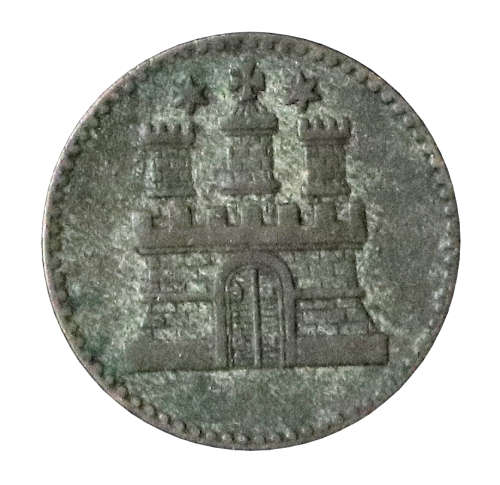 1855 German Free Hanseatic city of Hamburg (German states) 1 Dreiling