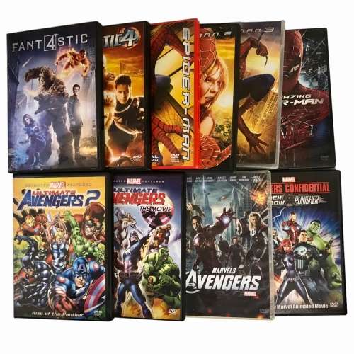 MARVEL DvD Collection - 10 x DVD Lot