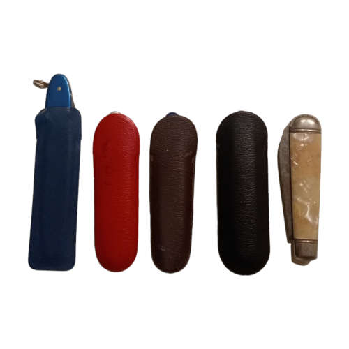 Lot of 5 x Brand Name Pocket Knives, mainly Victorinox Swiss army Knives