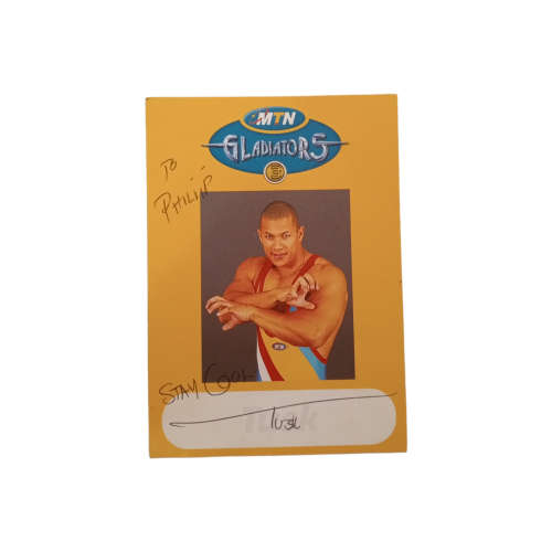 Lot 5 x Local Celebrity SIGNED items: Robbie Wessels, Arno-Altyd, Limpopo, MTN Gladiators
