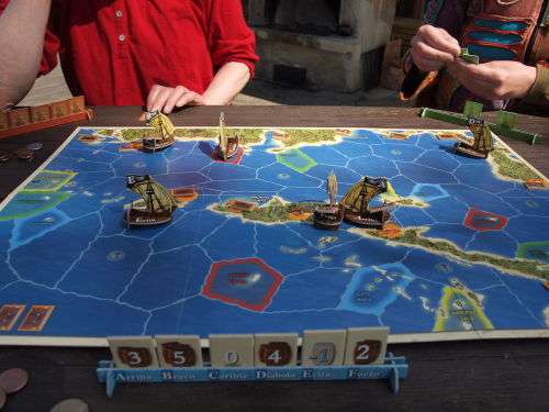 Caribbean Through Dangerous Waters Boardgame