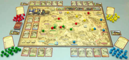 Thurn and Taxis + Add on `Power and Glory` Board Game, Tile Card Game