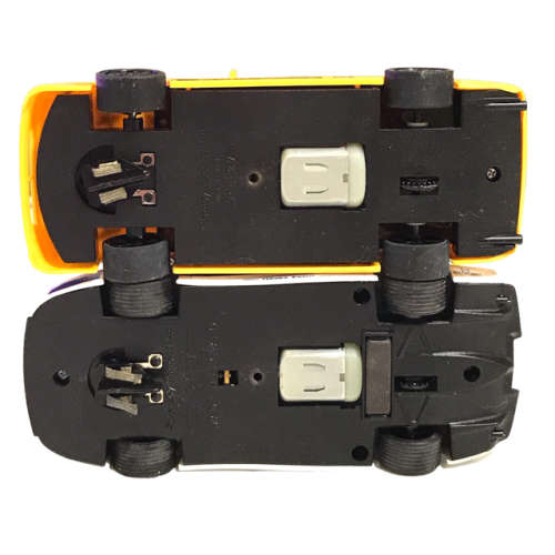 Pair of Hornby Scalextric Electronic model racing cars: Jaguar XJ220 & Mercedes Promarker