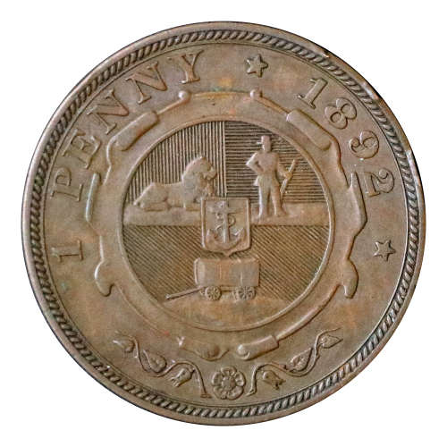 1892 ZAR 1 Penny