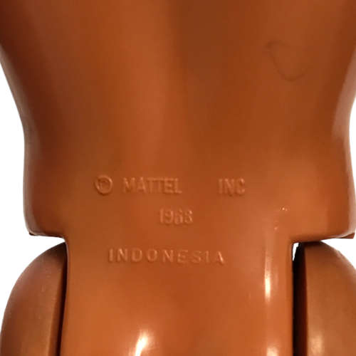 1968 Mattel Inc (Indonesia) Ken Doll, head from 1991 Mattel Inc (Indonesia) with Bath Robe and Swimm
