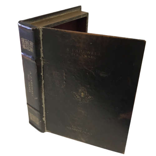 Vintage Book Themed Wooden Trinket Box, A Farewell to Arms Enest Hemingway design