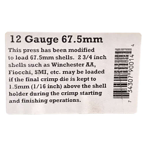 LEE Load All-2 Shotgun Press