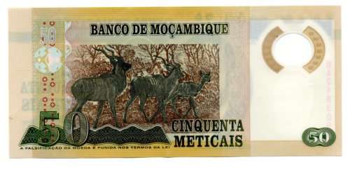 2011 Mozambique 50 Meticais Pick#150a