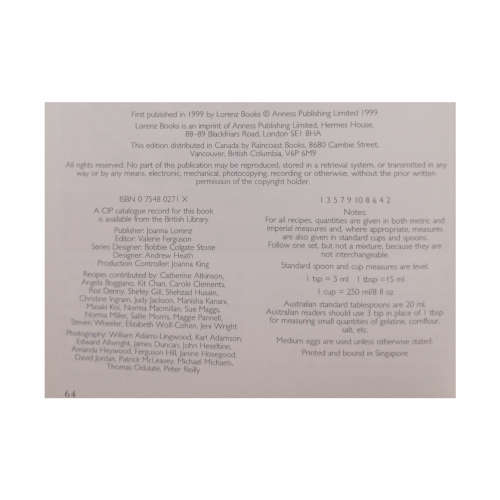 Mushroom Cookbook- A Fabulous Fungi Feast For All Seasons And Occasions 1999 Hardcover w/o Dustjacke