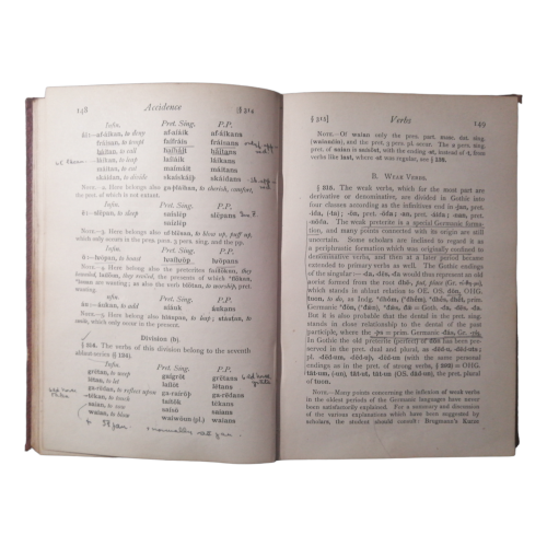 1924 Grammar Of The Gothic Language by Joseph Wright Hardcover w/o Dustjacket