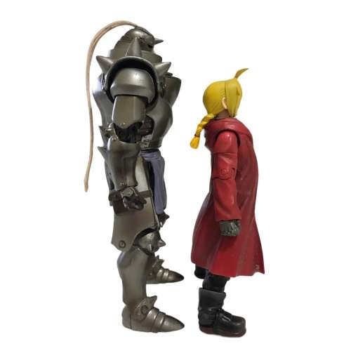 Pair of Fullmetal Alchemist figures: Edward Elric & Al 14cm/17,5cm