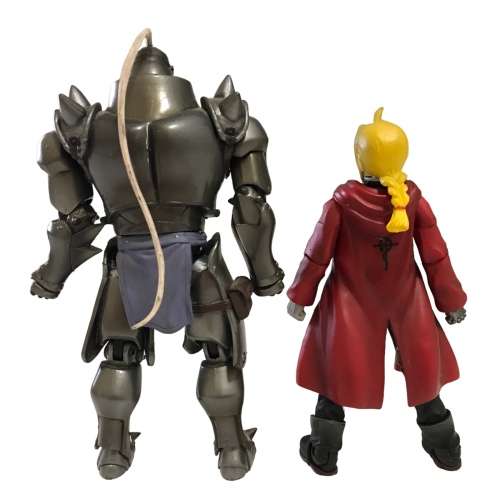 Pair of Fullmetal Alchemist figures: Edward Elric & Al 14cm/17,5cm