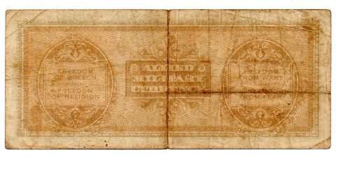 1943 Italy Allied Military Currency 500 Lire