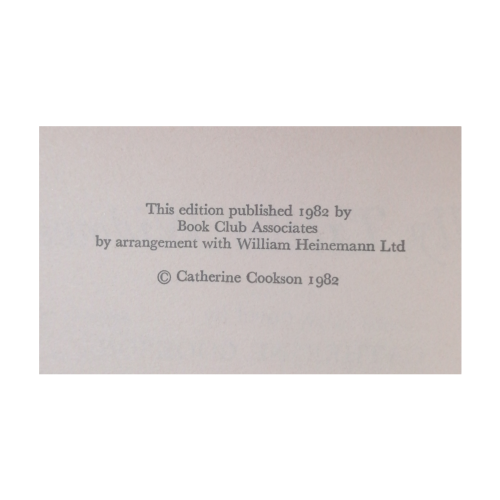 1982 Tilly Trotter Widowed by Catherine Cookson Hardcover w/Dustjacket