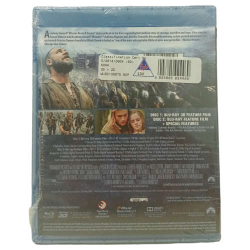Noah 3D Blu-Ray [Factory Sealed]