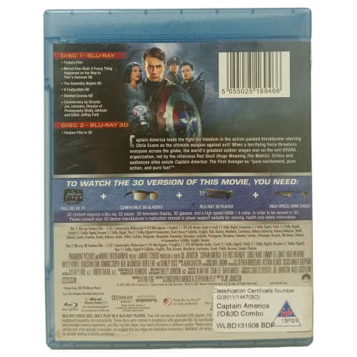Captain America - The First Avenger 3D Blu-Ray