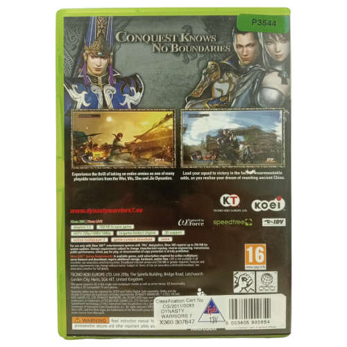 Dynasty Warriors 7 Xbox 360