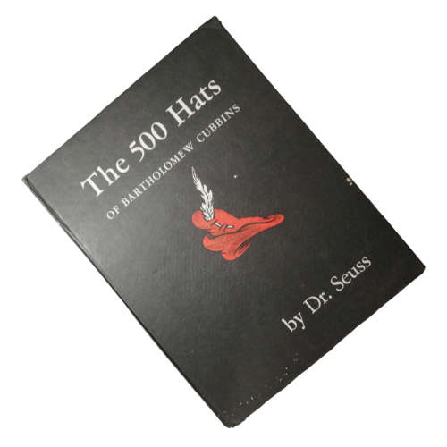1966 The 500 Hats Of Bartholomew Cubbins by Dr. Seuss Hardcover w/o Dustjacket