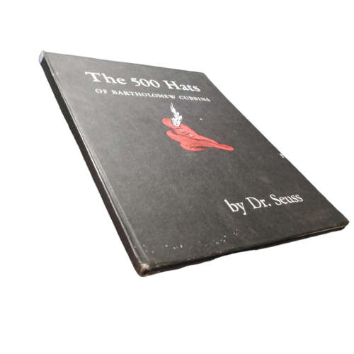 1966 The 500 Hats Of Bartholomew Cubbins by Dr. Seuss Hardcover w/o Dustjacket