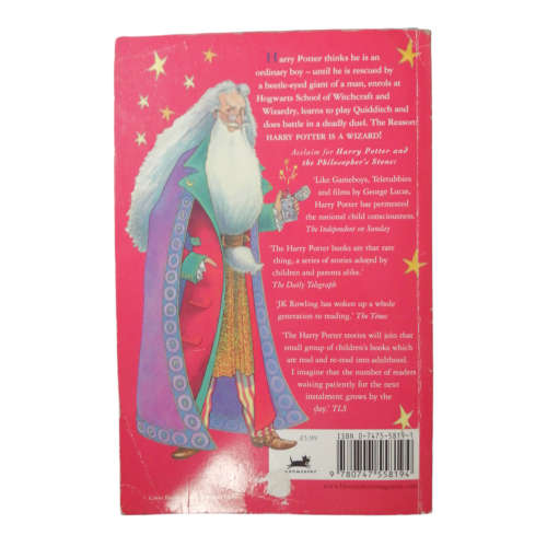 2001 Harry Potter And The Philosopher`s Stone by J. K. Rowling Softcover